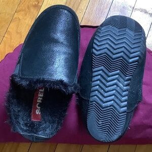 Black Sorel Slippers 7
